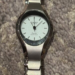 Quartz Silver Waterproof Men's Watch Omax